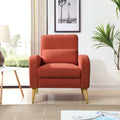 1018 Brown Accent Chair Red Foam Fabric