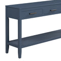 Contemporary 3 Drawer Console Table With 1 Shelf, Entrance Table For Entryway, Hallway, Living Room, Foyer, Corridor Navy Blue Primary Living Space American Design Mdf