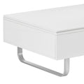 Multi Functional Coffee Table With Lifted Tabletop, Contemporary Cocktail Table With Metal Frame Legs, High Gloss Surface Dining Table For Living Room, White White Soft Close Drawers Primary Living Space Contemporary Manual Freestanding Rectangular Hutch