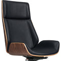 Office Chair Black Genuine Leather