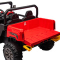 24V Ride On Truck 2 Seater Ride On Utv With 2X200W Motor Ride On Dump Truck With Dump Bed Shovel Ride On Car With Remote Control Electric Vehicle With Non Slip Tyre For Boys Girls Red Plastic