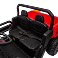 24V Ride On Truck 2 Seater Ride On Utv With 2X200W Motor Ride On Dump Truck With Dump Bed Shovel Ride On Car With Remote Control Electric Vehicle With Non Slip Tyre For Boys Girls Red Plastic