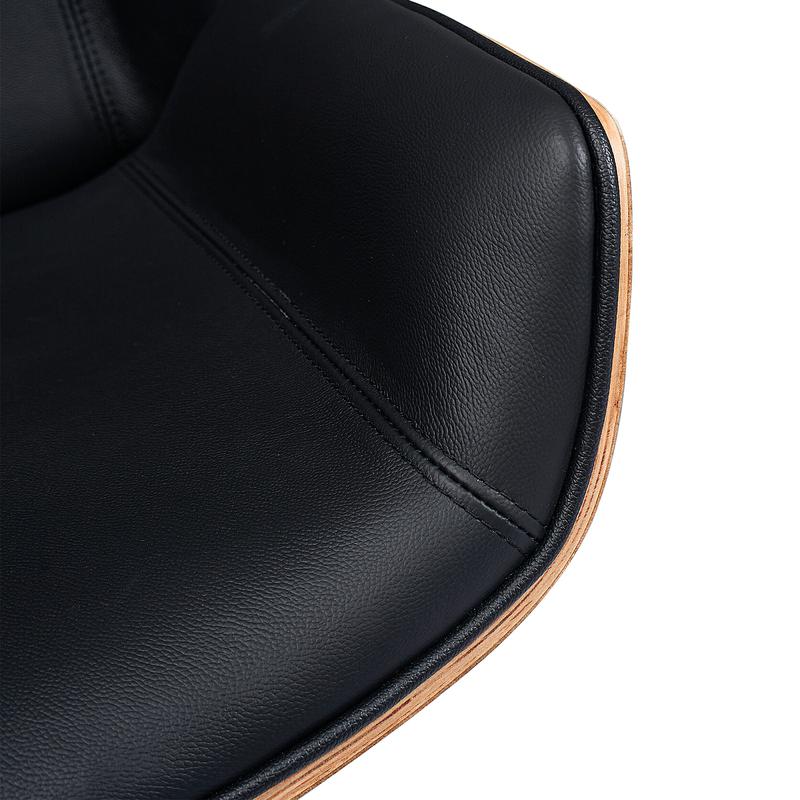 Office Chair Black Genuine Leather