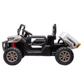 24V Ride On Truck 2 Seater Ride On Utv With 2X200W Motor Ride On Dump Truck With Dump Bed Shovel Ride On Car With Remote Control Electric Vehicle With Non Slip Tyre For Boys Girls White Plastic