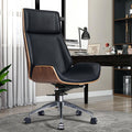 Office Chair Black Genuine Leather