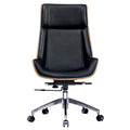 Office Chair Black Genuine Leather
