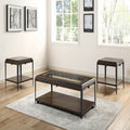 Waco End Table Espresso Solid Wood Mdf