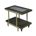 Rustic Industrial Cocktail Table Rich Wood Tabletop, Roomy Bottom Shelf Highly Stylized Iron Frame Unique And Stylish Accent Piece Brown Solid Wood Mdf