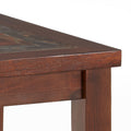 Classic Chairside End Table Wooden Design, Timeless Appearance Richness And Charm, Ideal Room Addition Brown Solid Wood Mdf