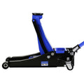Hydraulic Low Profile And Steel Racing Floor Jack 3 Ton 6600 Lb Capacity, With Dual Piston Quick Lift Pump, Blue Lifting Range 3.3