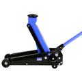 Hydraulic Trolley Low Profile And Steel Racing 3Ton 6,000 Lb Capacity, Floor Jack With Piston Quick Lift Single Pump, Blue Lifting Range 5.1