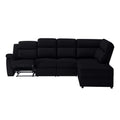 110.2'' Manual Reclining Sectional Sofa K2553S00002 Black Pu
