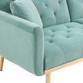 Coolmore Velvet Sofaaccent Sofa .Seat Sofa With Metal Feet Mint Green Polyester