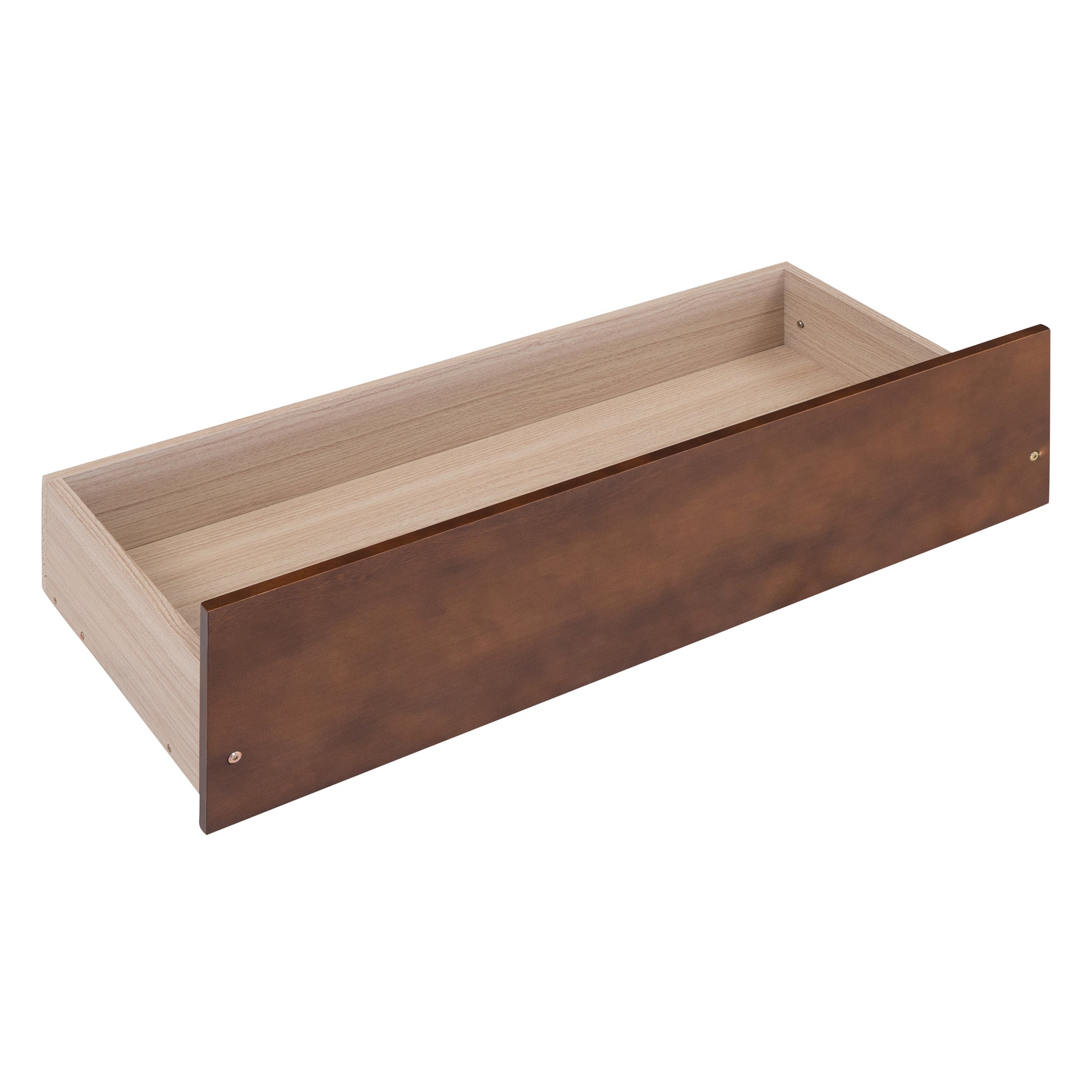 Full Size Wooden House Bed With Two Drawers, Walnut Box Spring Not Required Full Walnut Wood Bedroom Pine Bed Frame Wood