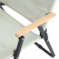 3 Piece Folding Outdoor Table And Two Chairs,Lightweight Aluminum Roll Up Square For Indoor, Outdoor Camping, Picnics, Beach,Backyard, Bbq, Party, Patio, Brown Beige Brown Beige Garden & Outdoor Modern Aluminum