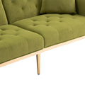 Coolmore Velvet Sofaaccent Sofa .Seat Sofa With Metal Feet Olive Polyester