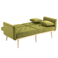 Coolmore Velvet Sofaaccent Sofa .Seat Sofa With Metal Feet Olive Polyester