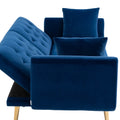 Coolmore Velvet Sofaaccent Sofa .Seat Sofa With Metal Feet Navy Polyester