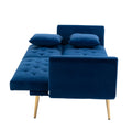 Coolmore Velvet Sofaaccent Sofa .Seat Sofa With Metal Feet Navy Polyester