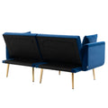 Coolmore Velvet Sofaaccent Sofa .Seat Sofa With Metal Feet Navy Polyester