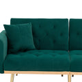 Coolmore Velvet Sofaaccent Sofa .Seat Sofa With Metal Feet Green Polyester