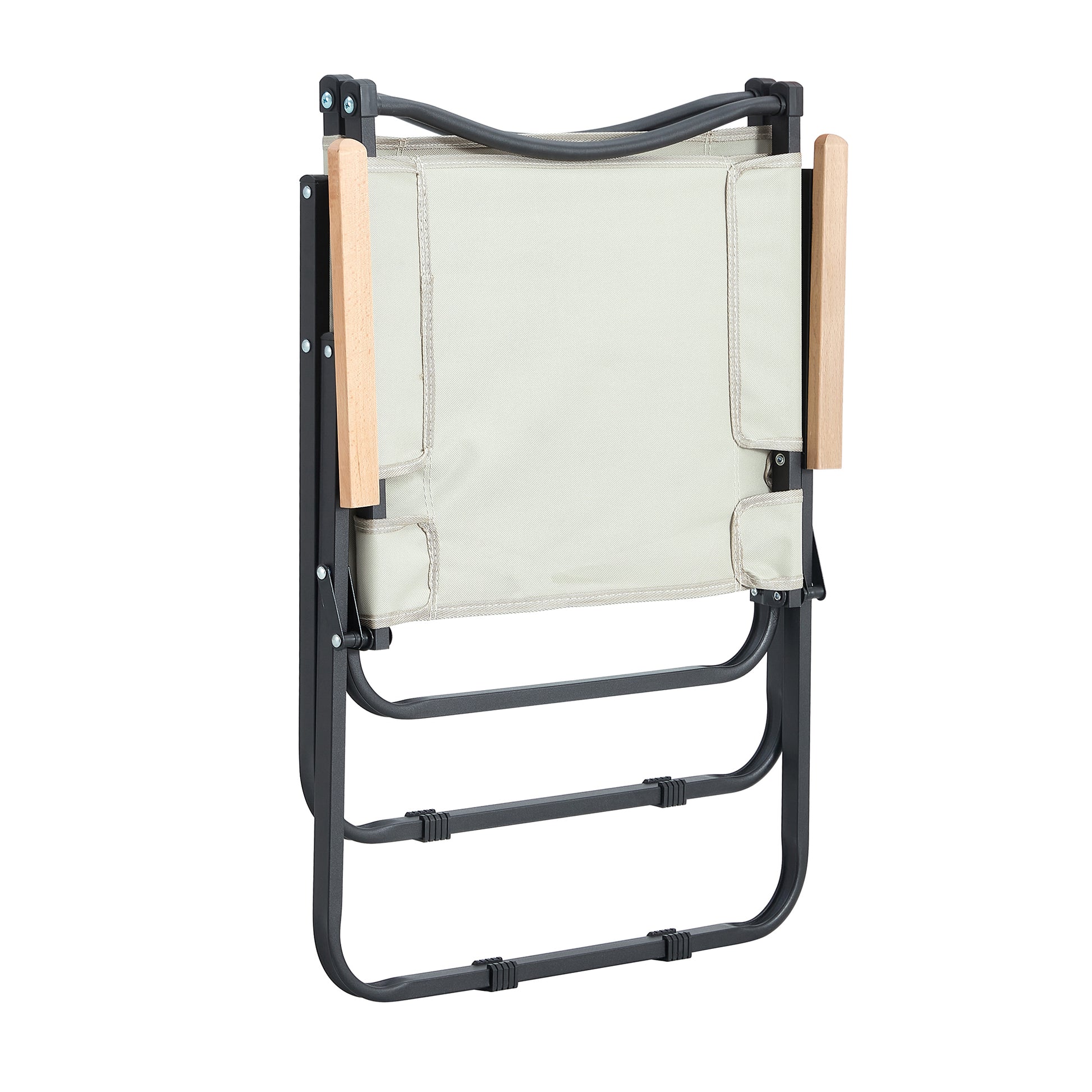 2 Piece Folding Outdoor Chair For Indoor, Outdoor Camping, Picnics, Beach,Backyard, Bbq, Party, Patio, Beige Beige Garden & Outdoor Modern Oxford Fabric