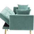 Coolmore Velvet Sofaaccent Sofa .Seat Sofa With Metal Feet Mint Green Polyester