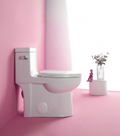 1.28 Gpf Single Flush One Piece Toilet, Water Saving Elongated Comfort Height Floor Mounted, Soft Closing Seat, 1000 Gram Map Flushing Score Toilet, Gloss White 23T03 Gw Gloss White Ceramic