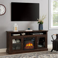 Contemporary Tv Media Stand Modern Entertainment Console With 18