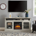 Contemporary Tv Media Stand Modern Entertainment Console With 18