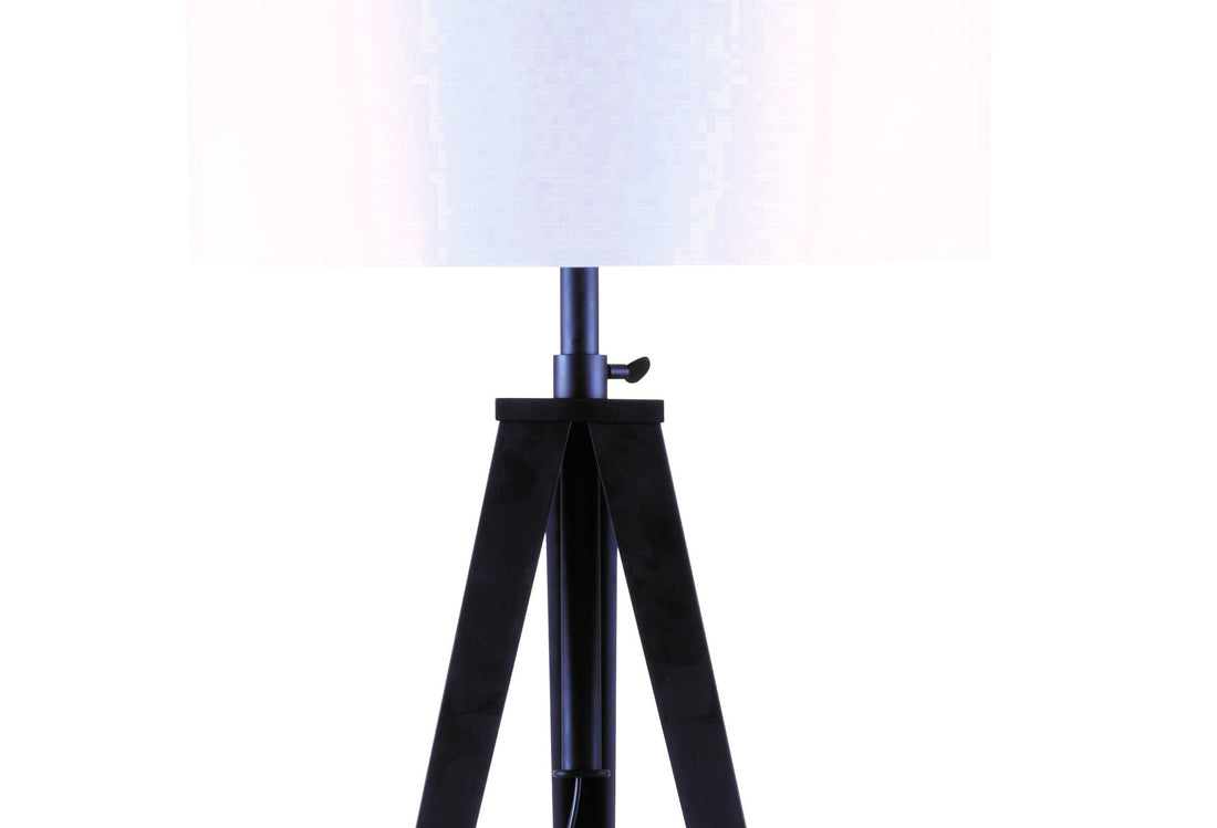 65" Crossed Tripod Floor Lamp 2.67 9.9 Black Metal