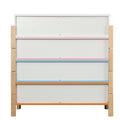 The Colorful Free Combination Cabinet Dresser Cabinet Bar Cabinet, Storge Cabinet, Lockers,Solid Woodhandle, Can Be Placed In The Living Room, Bedroom, Dining Room Color White, Blue Orange Pink 5 Or More Drawers White Blue Primary Living Space Distressed