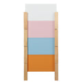 The Colorful Free Combination Cabinet Dresser Cabinet Bar Cabinet, Storge Cabinet, Lockers,Solid Woodhandle, Can Be Placed In The Living Room, Bedroom, Dining Room Color White, Blue Orange Pink 5 Or More Drawers White Blue Primary Living Space Distressed