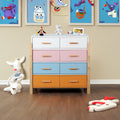 The Colorful Free Combination Cabinet Dresser Cabinet Bar Cabinet, Storge Cabinet, Lockers,Solid Woodhandle, Can Be Placed In The Living Room, Bedroom, Dining Room Color White, Blue Orange Pink 5 Or More Drawers White Blue Primary Living Space Distressed