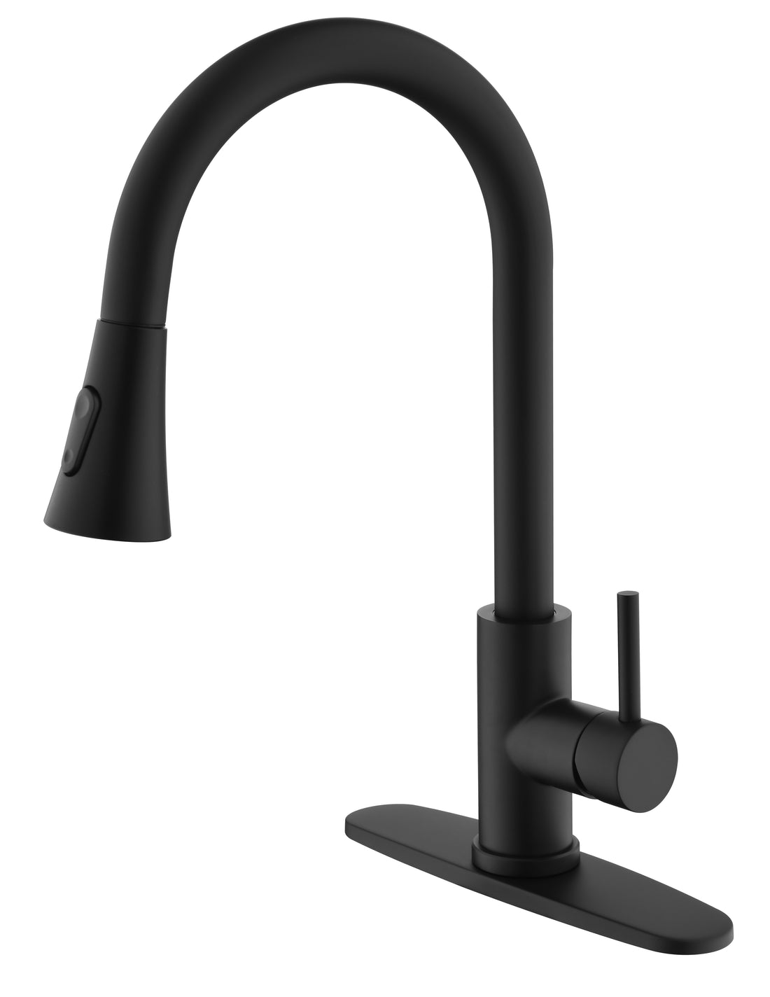 Kitchen Faucet With Pull Out Spraye Matte Black Kitchen Stainless Steel Stainless Steel