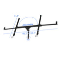 Drywall Panel Lifter Drywall Panel Hoist Panel Hoist Jack Lifter 11Ft Black Color Black Iron