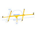Drywall Panel Lifter Drywall Panel Hoist Panel Hoist Jack Lifter 11Ft Yellow Color Yellow Iron