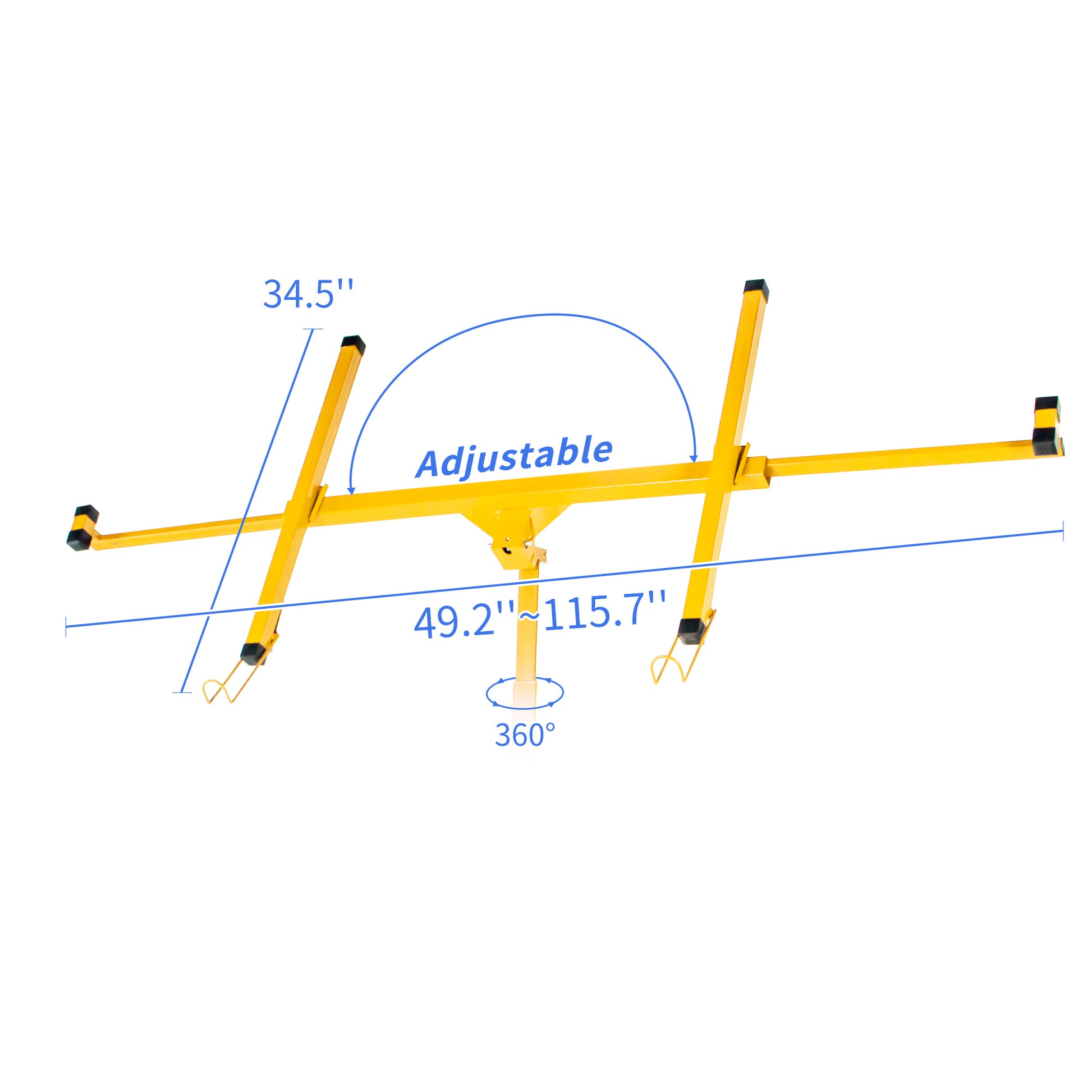 Drywall Panel Lifter Drywall Panel Hoist Panel Hoist Jack Lifter 11Ft Yellow Color Yellow Iron
