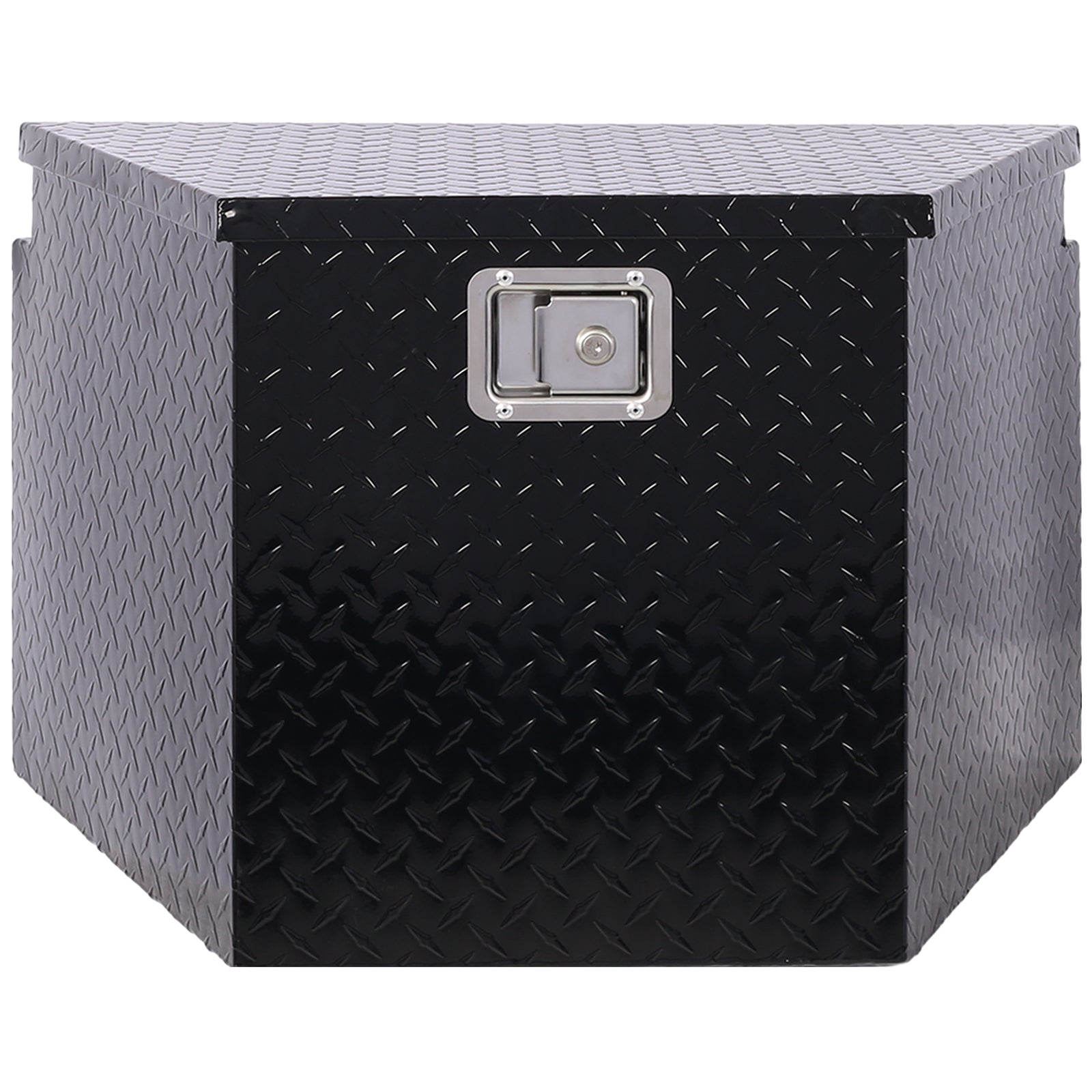 29Inch Aluminum Tool Box,Heavy Duty Truck Bed Tool Box,Outdoor Trailer Pickup Storage Tool Box,Rv Storage Organizer,Underbody Box W Lock Keys,Black 29X16.5X18.5Inch Black Aluminum