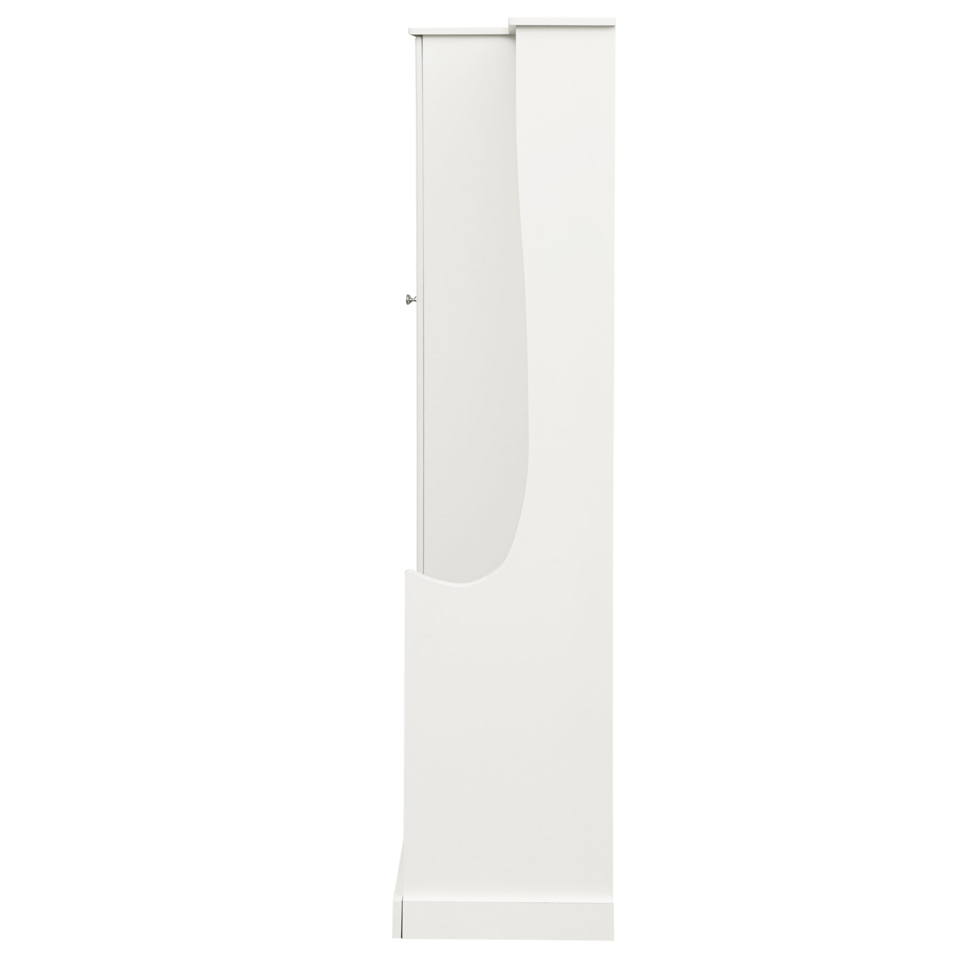 Stylish Design Hall Tree With Flip Up Bench, Minimalist Hallway Shoe Cabinet With Adjustable Shelves, Multifunctional Furniture With Hanging Hooks For Entryways, Mudroom, White High Back White