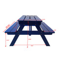 Children'S Dining Tables And Chairs Blue Solid Wood