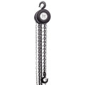 Chain Hoist 2200Lbs 1T Capacity 10Ft With 2 Heavy Duty Hooks,Manual Chain Hoist Steel Construction,Black Black Steel