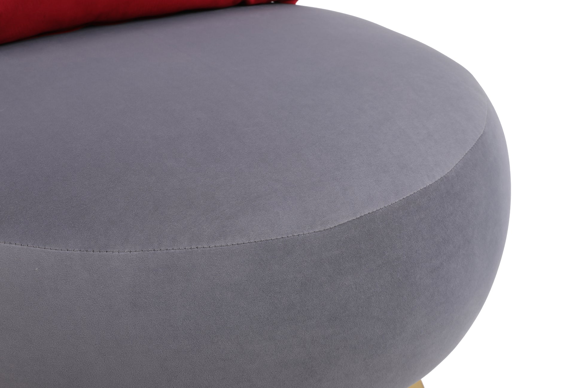 Swivel Accent Chair Armchair, Round Barrel Chair In Fabric For Living Room Bedroom Grey Primary Living Space American Design Foam Velvet