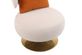 Swivel Accent Chair Armchair, Round Barrel Chair In Fabric For Living Room Bedroom Beige Primary Living Space American Design Foam Velvet