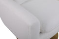 Classic Mid Century 360 Degree Swivel Accent Chair, White Teddy Fabric White Primary Living Space American Design Foam Fabric