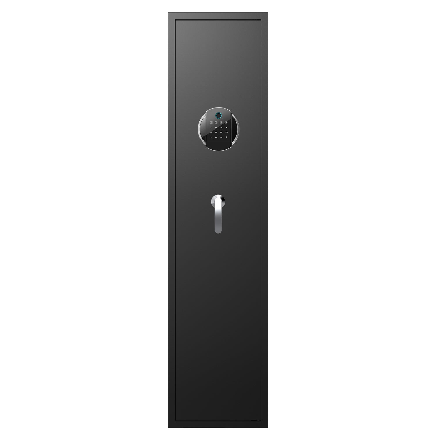 Large Capacity Quick Access Fingerprint Safe,4 5 Biometric Metal Rifle Security Cabinet Safe Locker Black Steel