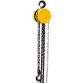 Chain Hoist 2200Lbs 1T Capacity 10Ft With 2 Heavy Duty Hooks,Manual Chain Hoist Steel Construction,Yellow Yellow Steel