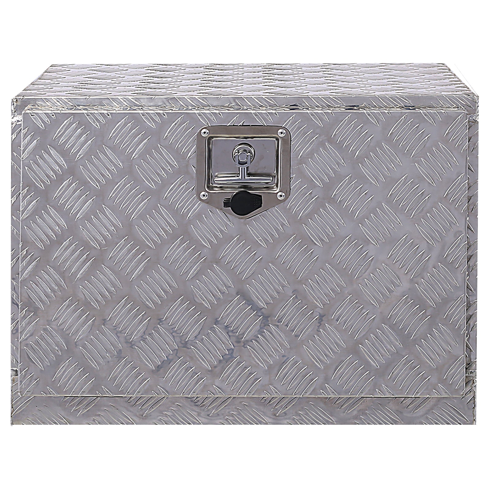 24Inch Aluminum Tool Box,Heavy Duty Truck Bed Tool Box,Outdoor Trailer Pickup Storage Tool Box,Rv Storage Organizer,Underbody Box W Lock Keys,Silver Silver Aluminum