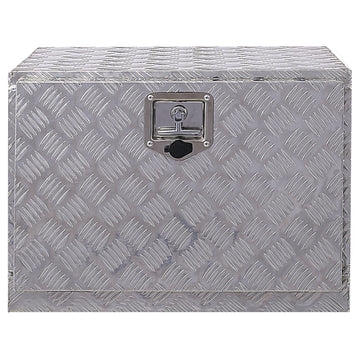 24Inch Aluminum Tool Box,Heavy Duty Truck Bed Tool Box,Outdoor Trailer Pickup Storage Tool Box,Rv Storage Organizer,Underbody Box W Lock Keys,Silver Silver Aluminum