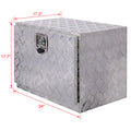 24Inch Aluminum Tool Box,Heavy Duty Truck Bed Tool Box,Outdoor Trailer Pickup Storage Tool Box,Rv Storage Organizer,Underbody Box W Lock Keys,Silver Silver Aluminum